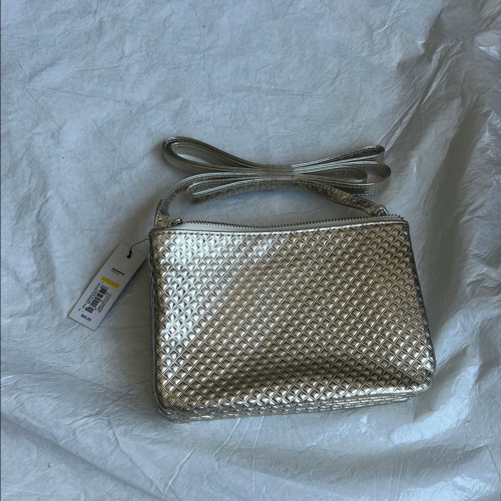 Kohl's Metallic Gold Crossbody Bag